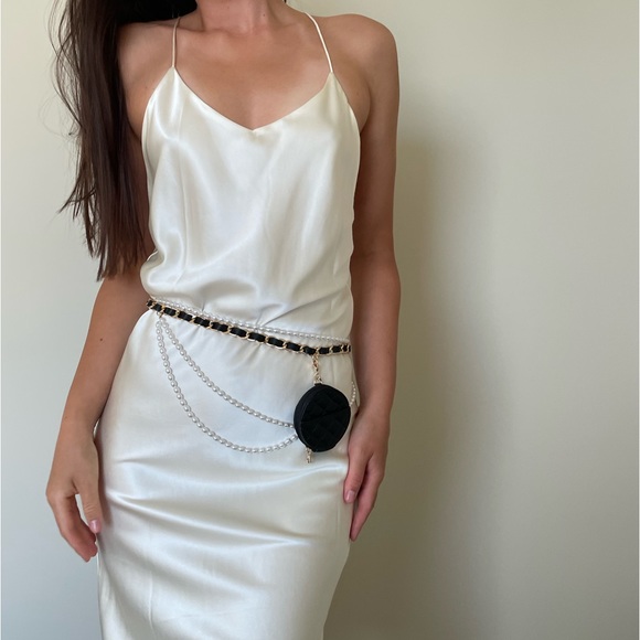 オールインワン・サロペット Stephan Janson Twenty Dress Made Of Silk Satin Stephan Janson Twenty Dress Made Of Silk Satin In Beige